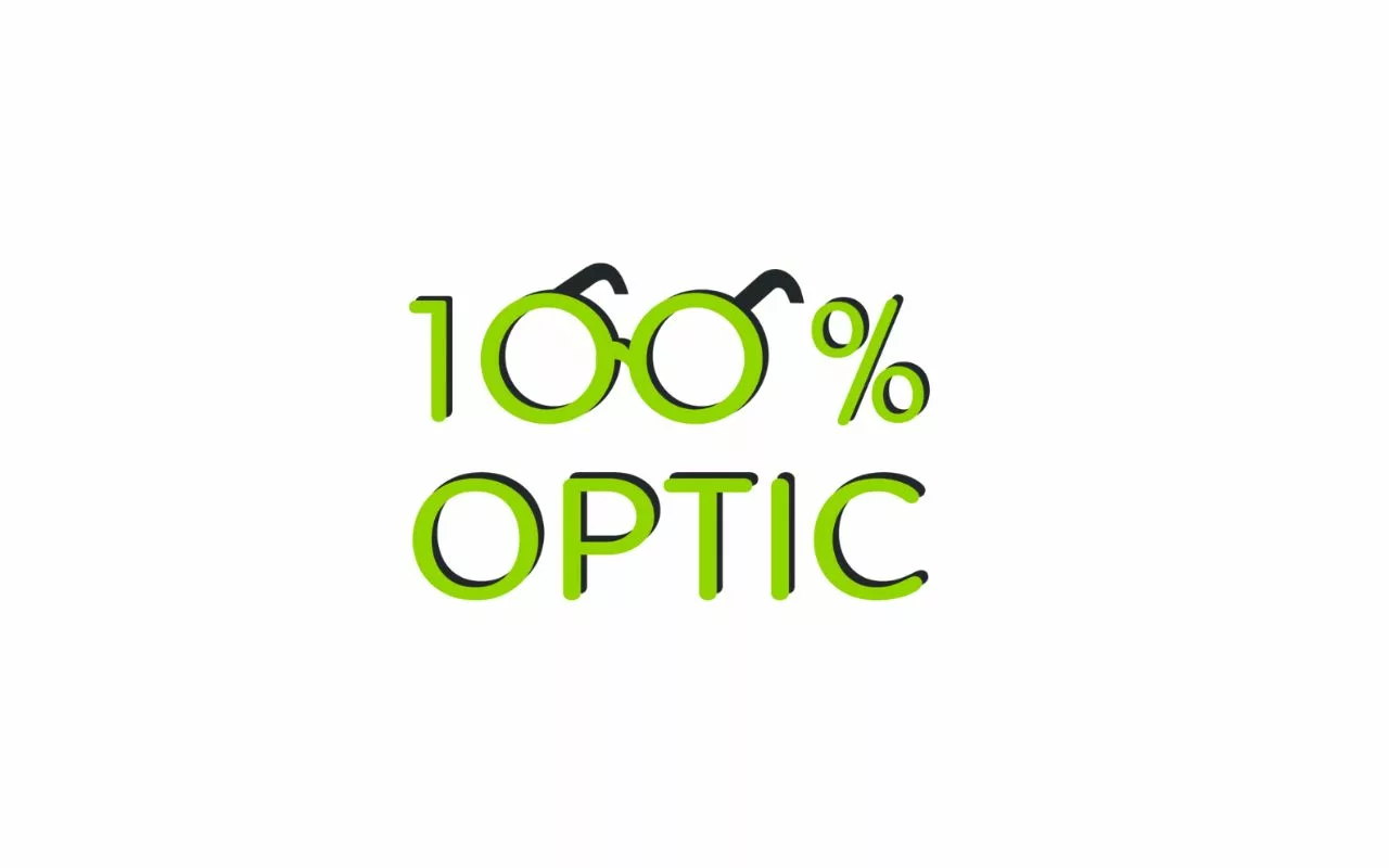 Logo 100% optic par Parlons web