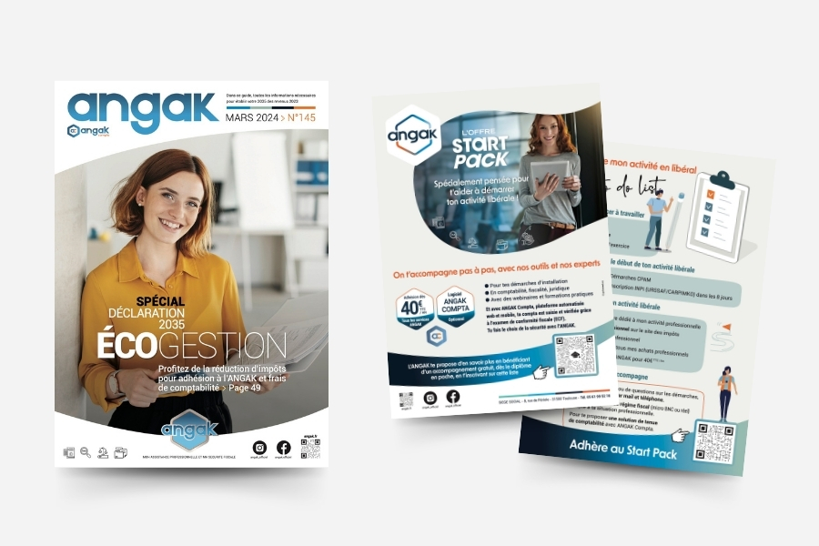 Supports imprimés : 
Insertions presse |  Couverture magazine  |  Dépliants  |  Affiches